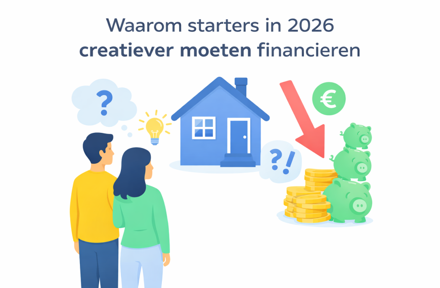 Waarom starters in 2026 creatiever moeten financieren